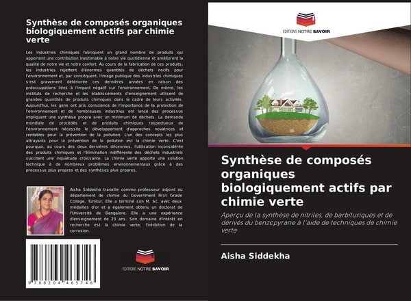 Aisha Siddekha | SynthèSe De ComposéS Organiques Biologiquement Actifs Par...-image