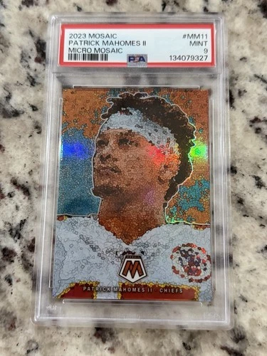 PATRICK MAHOMES II 2023 MOSAIC MICRO SSP KANSAS CITY CHIEFS #MM11 PSA 9