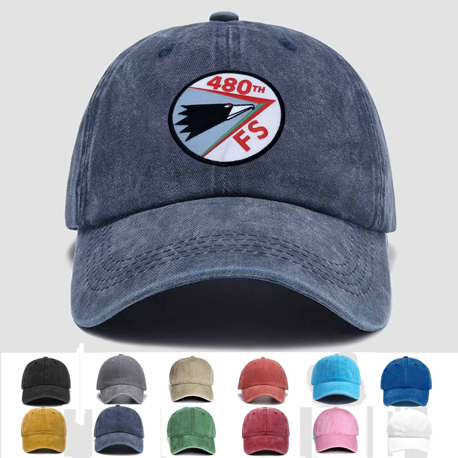Custom Personalization Embroidered Hat 480th Fighter Squadron, Veteran Cap, Gift