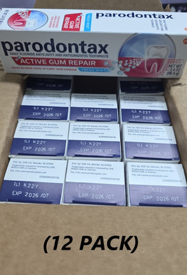 Parodontax Active Gum Repair Toothpaste, Fresh Mint - 3.4 each (12 PACK) Exp7/26