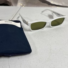 Le Specs Plateaux Le Sustain White Sunglasses 100 Recycled Materials