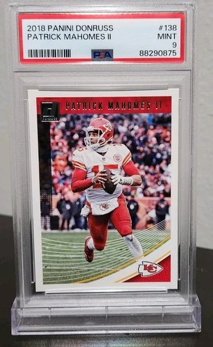 2018 Panini Donruss Patrick Mahomes II #138 PSA 9 Chiefs 2nd Year