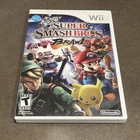 Super Mario Smash Bros Brawl Nintendo Wii CIB w/ Manual, Clean Working