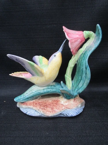 Stangl Pottery Birds - Hummingbird With Flower