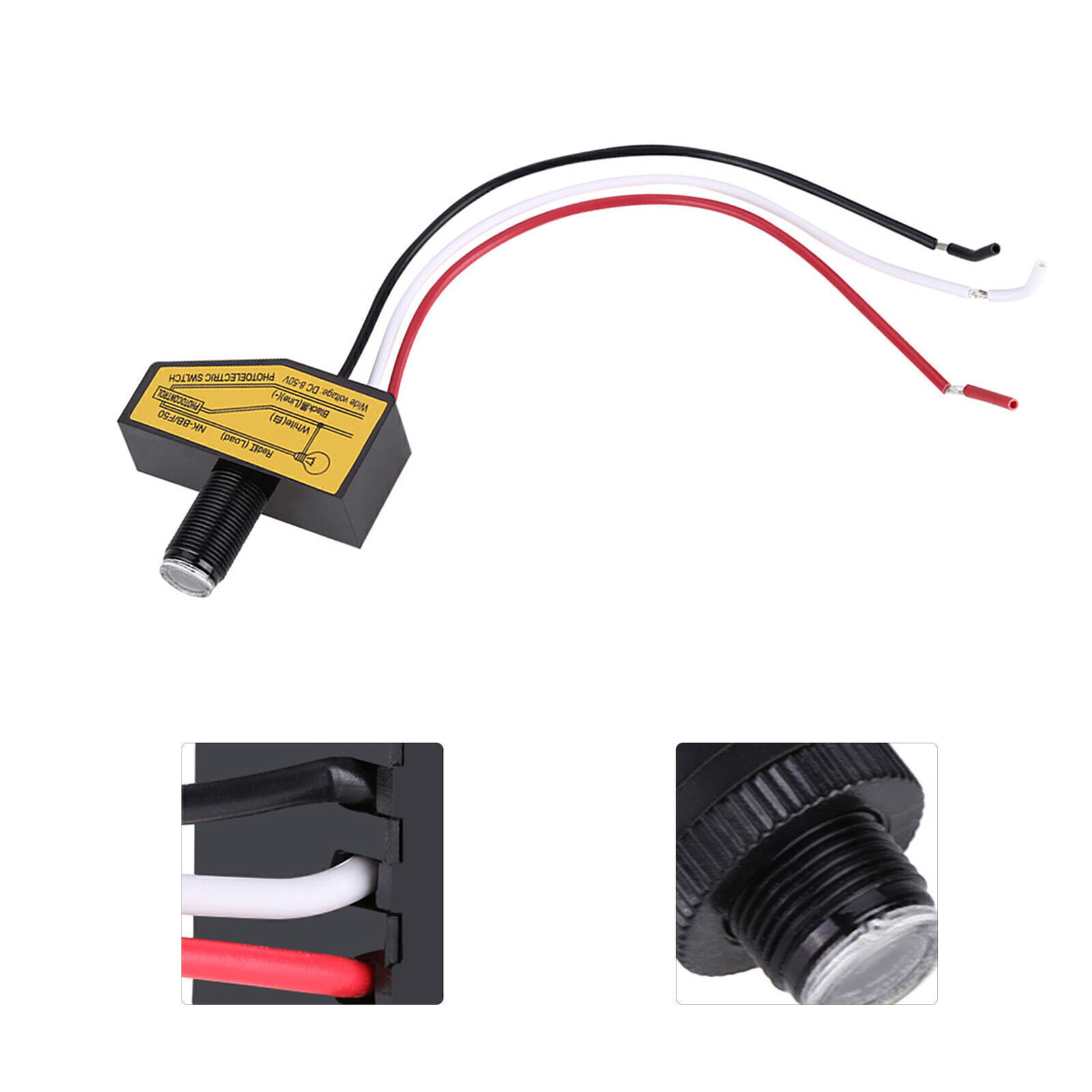 Mini Photocell Sensor Remote for Dusk-to-Dawn Light Switching Control
