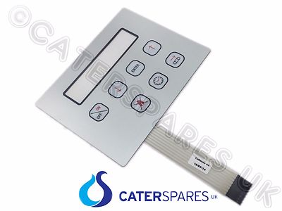 ELET0153 ZANOLLI GAS PIZZAOFEN TASTATUR TOUCHPAD BLENDE 7 TASTEN PCB GRAU