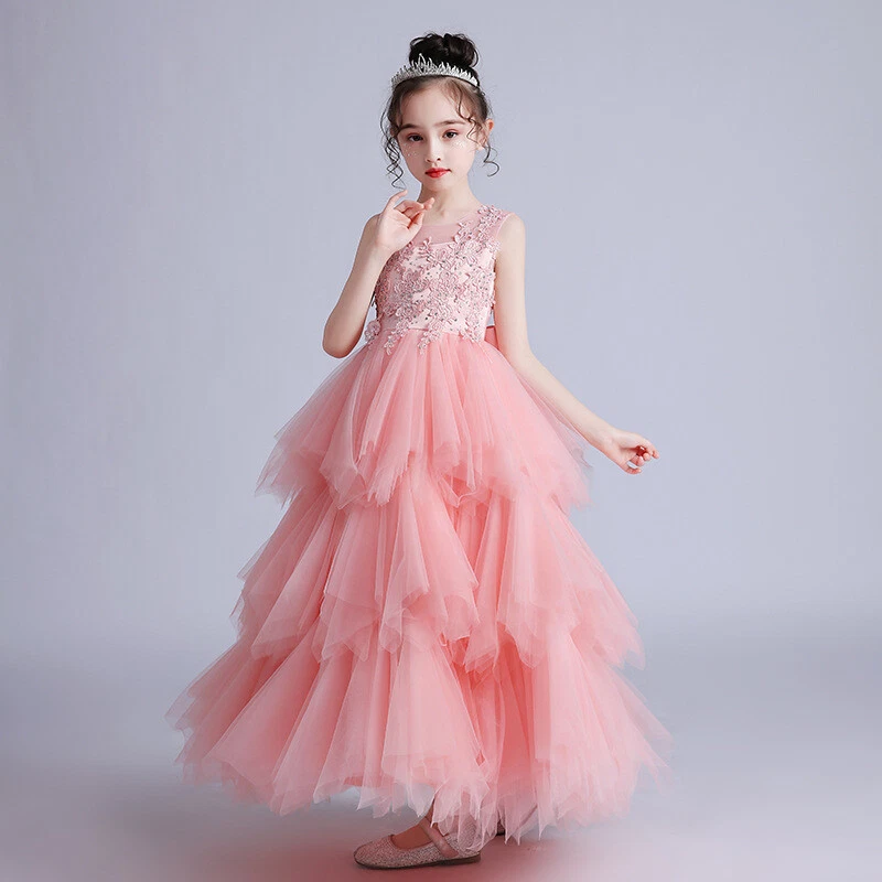 Princess Dress Flower Girl Wedding Evening Gowns Party Dress 4 6 8 10 13 14  Year