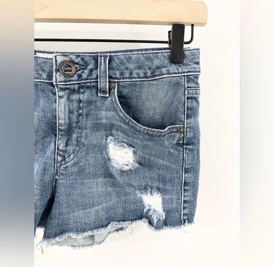 Volcom Stix High Rise Denim Shorts Size 0 - Image 4 of 4