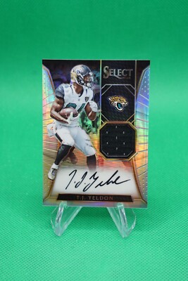 2016 Select Autographed Materials Prizm SP /49 #33 T.J. Yeldon Auto TU1