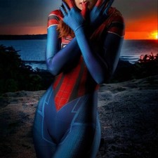 Spider-Girl Jumpsuit Mayday Parker Bodysuit Cosplay Lady Suit Costume Halloween