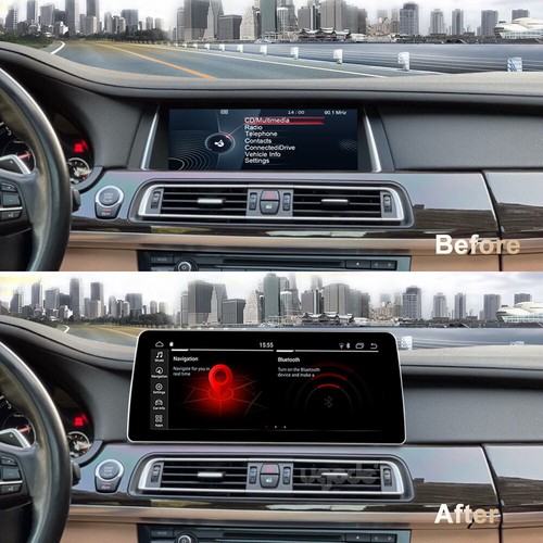 Ugode 12,3 pulgadas Android Pantalla ACTUALIZACIÓN CarPlay GPS BMW Serie 7 F01 F02 2013-2015 - Imagen 8 de 11