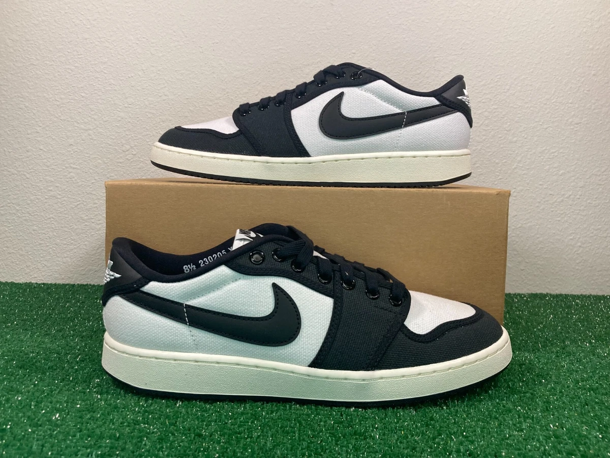 8.5 Men/10 Women- Nike Air Jordan 1 Low AJKO Panda White Black