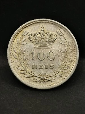 100 REIS ARGENT 1910 MANUEL II PORTUGAL / SILVER - Photo 1/3