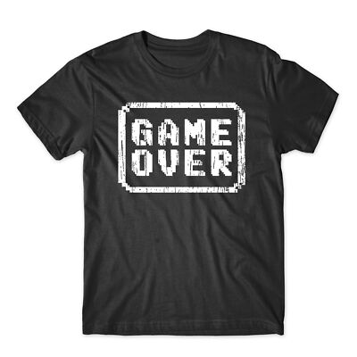 Game Over T-Shirt Gaming Liebhaber Losing Game Logo Unisex Top