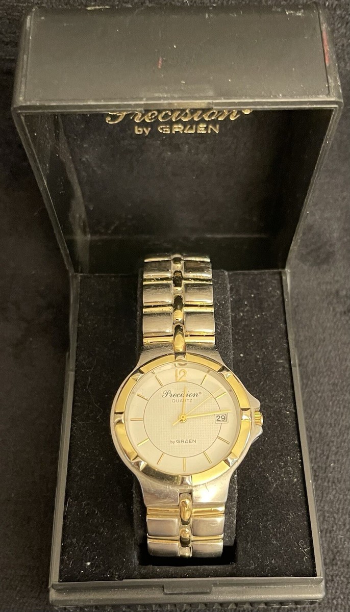 マ*ー様 再値下げ！アンティーク GRUEN PRECISION VERI−TH ⚡️RARE New Old Stock Gruen Precision Two Tone Men's Watch