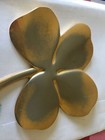 VINTAGE Gerity Products 24K Gold-Plated (I Think)4-Leaf Clover Brass Paperweight — photo 2