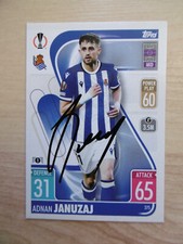 Adnan Januzaj autograph signed TC Topps "Real San Sebastian"