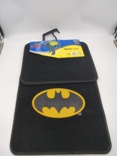 Batman Classic Logo Front Rear Car Truck Carpet Floor Mats 4 Pc Set Batman Classic Logo Front Rear Car Truck Carpet Floor Mats 4 Pc Set