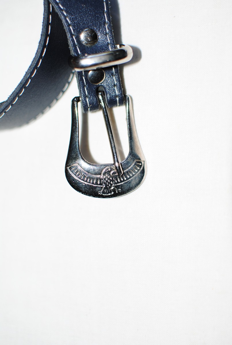 HENGBIRD 2 Pièces Ceinture En Cuir PU Y2k Avec Boucle En Métal Croisée