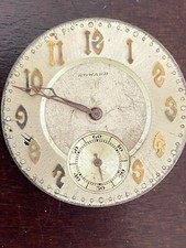 VINTAGE 10S E. HOWARD POCKET WATCH MOVEMENT, GR. SERIES 12, NOT RUNNING,YR.1924