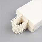 White Kraft Paper Party Shopping Gift Bags with Handles Retail 6.25x3.5x8