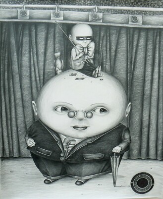 FUENTES FERRIN CUBAN PAINTER, SOLD OUT 441/2' X 37', PENCIL,/PAPER, ORIGINAL,
