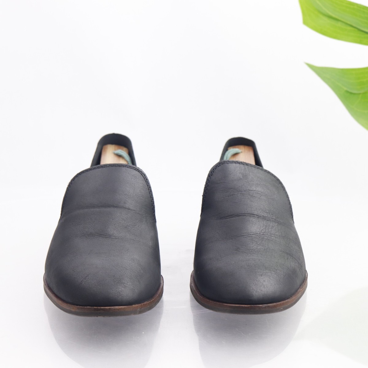 Lucky Brand Womens Cahill Flat Size 10 Black Convertible Loafer Mule Shoe Lucky Brand Cahill Slip on Flat Loafer Shoes Collapsable  main image 4