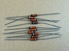 Lot of 10 NOS IRC 33K ohm 10 1/2 watt 1/2W Carbon Comp Resistors TEST GOOD Qty