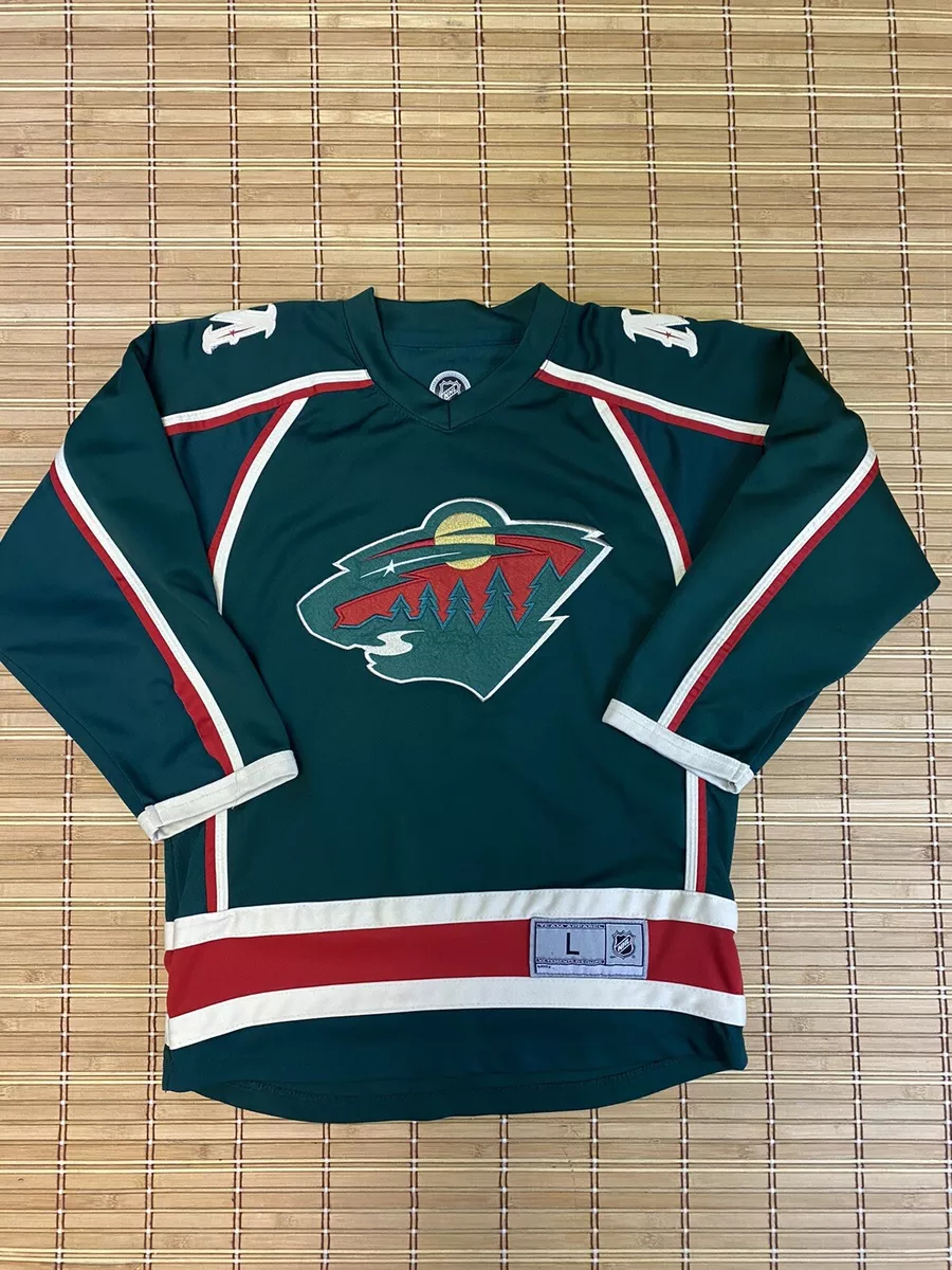 Kids Youth Boys NHL Hockey Jersey Green Minnesota Wild Zach Parise