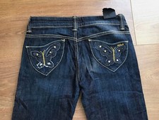 BNWT KILLAH @ Miss Sixty M60 Designer Jeans. Butterfly Pocket. V. Rare. Sz 28L