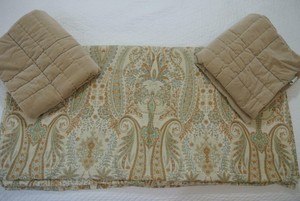 Pottery Barn Blythe Paisely Full Queen Size Organic Cotton Duvet