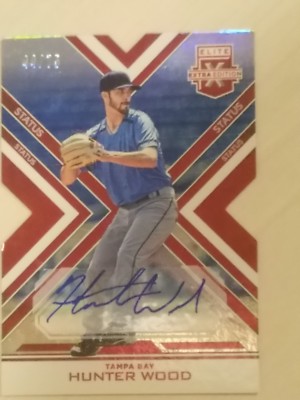 hunter wood signed card autographed 2016 elite extra edition eee /75 44/75 auto