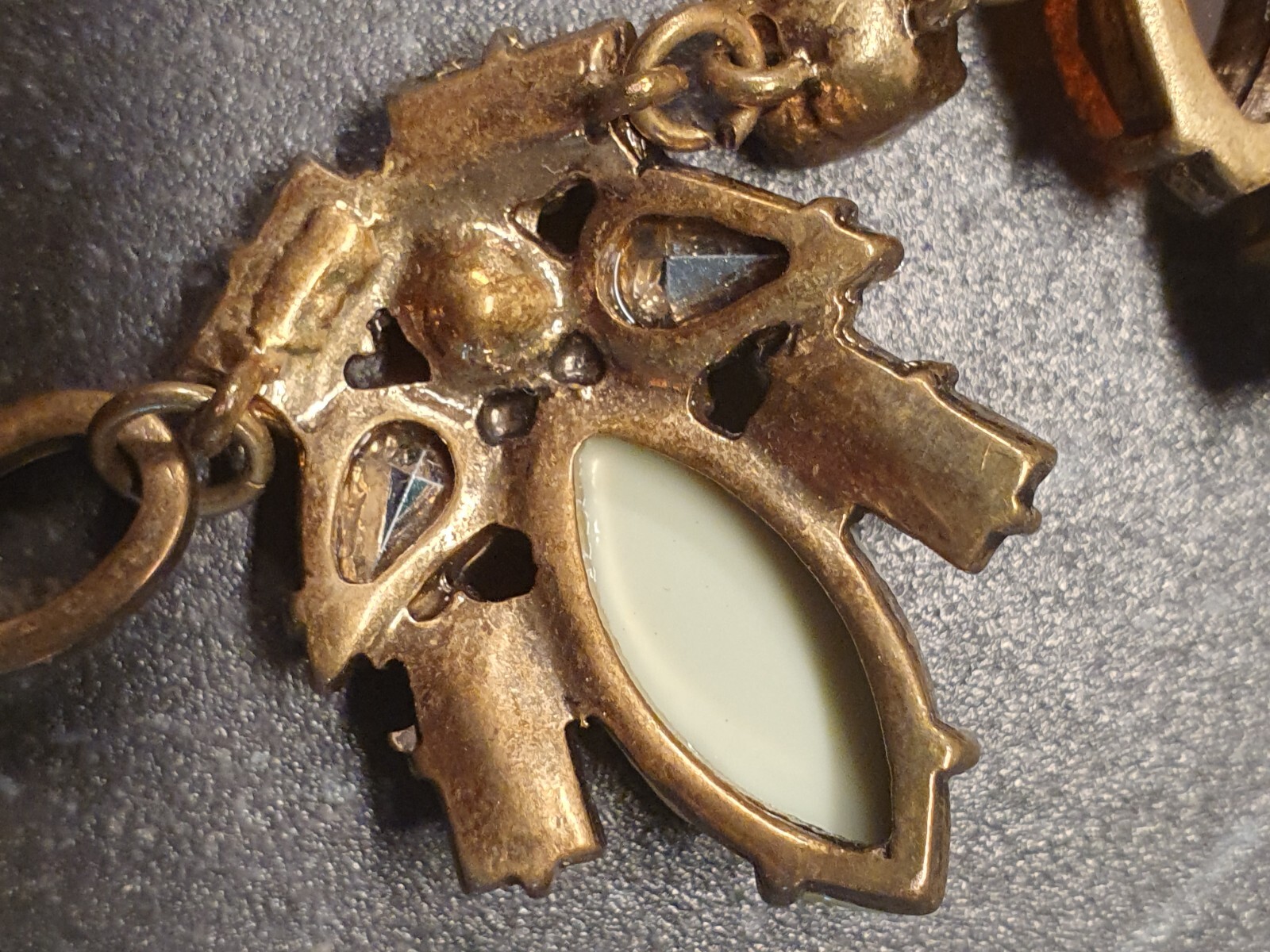 Statement Piece Necklace Bling Ruby Green Pink Sp… - image 8