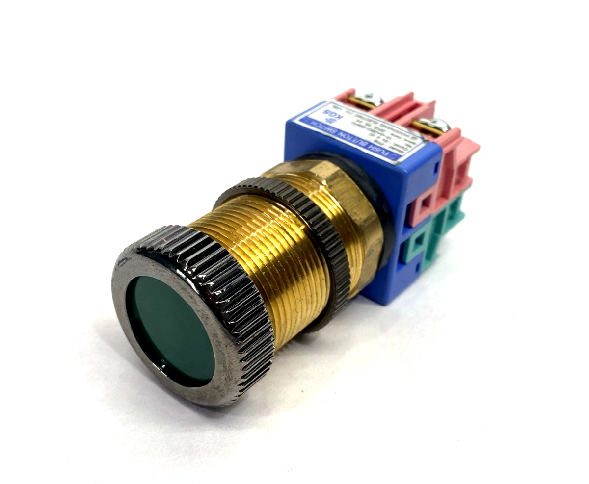 【中古】 Will Young / Switch It On Woochang 13-GA2BO-0341U Pushbutton Switch FPB, Green, 250V 6A