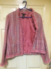 Apostrophe Pink Acrylic Jacket Size 14