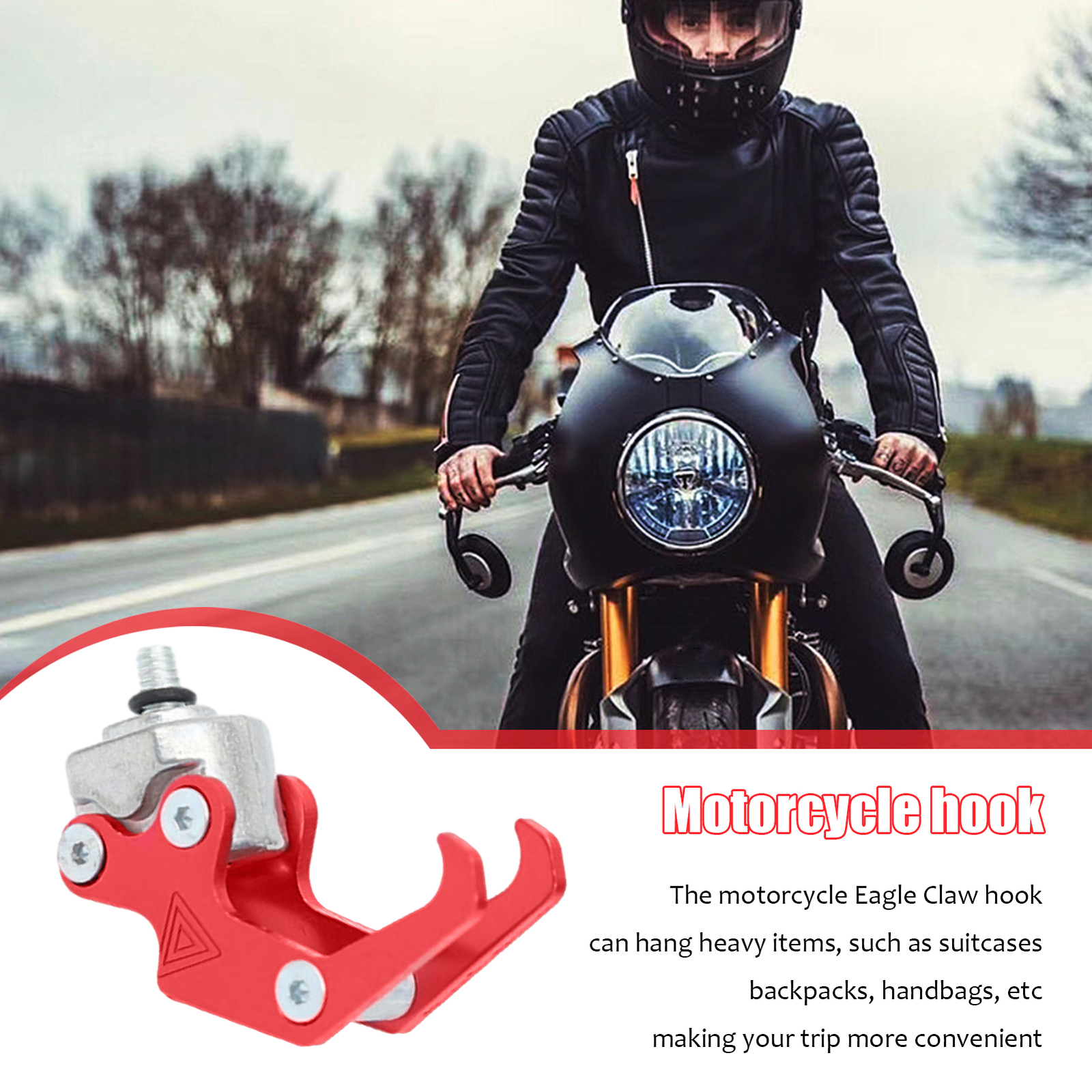 Motorcycle Luggage Hook Helmet Holder Bag Carry Eagle Claw Hanger Aluminum Alloy eBay