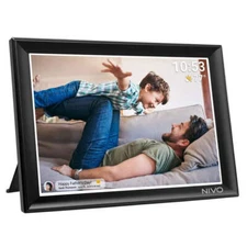 NEW Nivo Frameo 10.5" HD Smart WiFi Digital Photo Video Frame Black