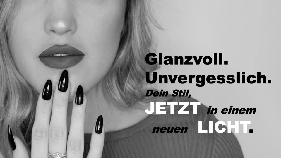 Autoadesive Unghie Finte Unghie - Nero - - Immagine 3 di 4