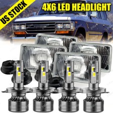 4pcs 4x6inch Led Headlights For Toyota Land Cruiser 1988 1989 1990