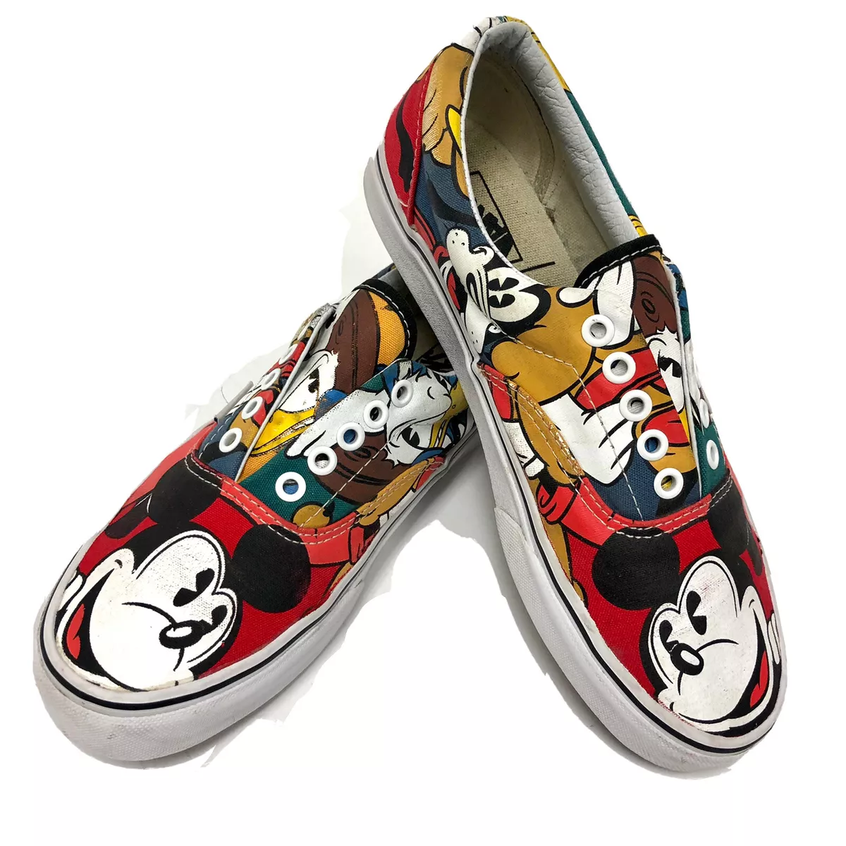 Simplificar graduado Prestigioso VANS Disney Mickey Mouse Friends Goofy Lace Up Graphic Sneakers Shoe 6.5  Women 8 | eBay