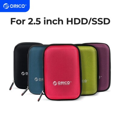 5/1 stk Festplattentasche 2,5  Wasserdicht HDD SSD Case Innengröße 140x90x25mm