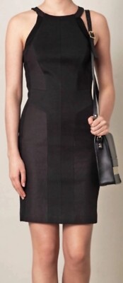 RAG & BONE New York Little Black Mini Dress Sheath Bodycon Sleeveless Black 2 S