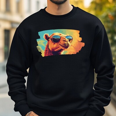 Kamel mit Brille Sweatshirt Kuschelig und Perfekt für jeden Anlass S bis 4XL