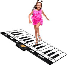 Floor Piano Mat for Toddlers 71" - 24 Keys Piano Play Mat - Keyboard Playmat Has