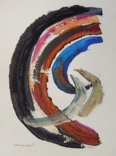 ORIGINAL ABSTRACT Expressionism Painting  JMW art John Williams Contemporary