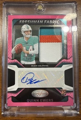   Quinn Ewers RPA /35 Freshman Fabric Auto Patch Dolphins RC SSP 