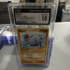 Pokémon Quagsire EX Unseen Forces 44/115 Regular English CGC 10 2005 on eBay