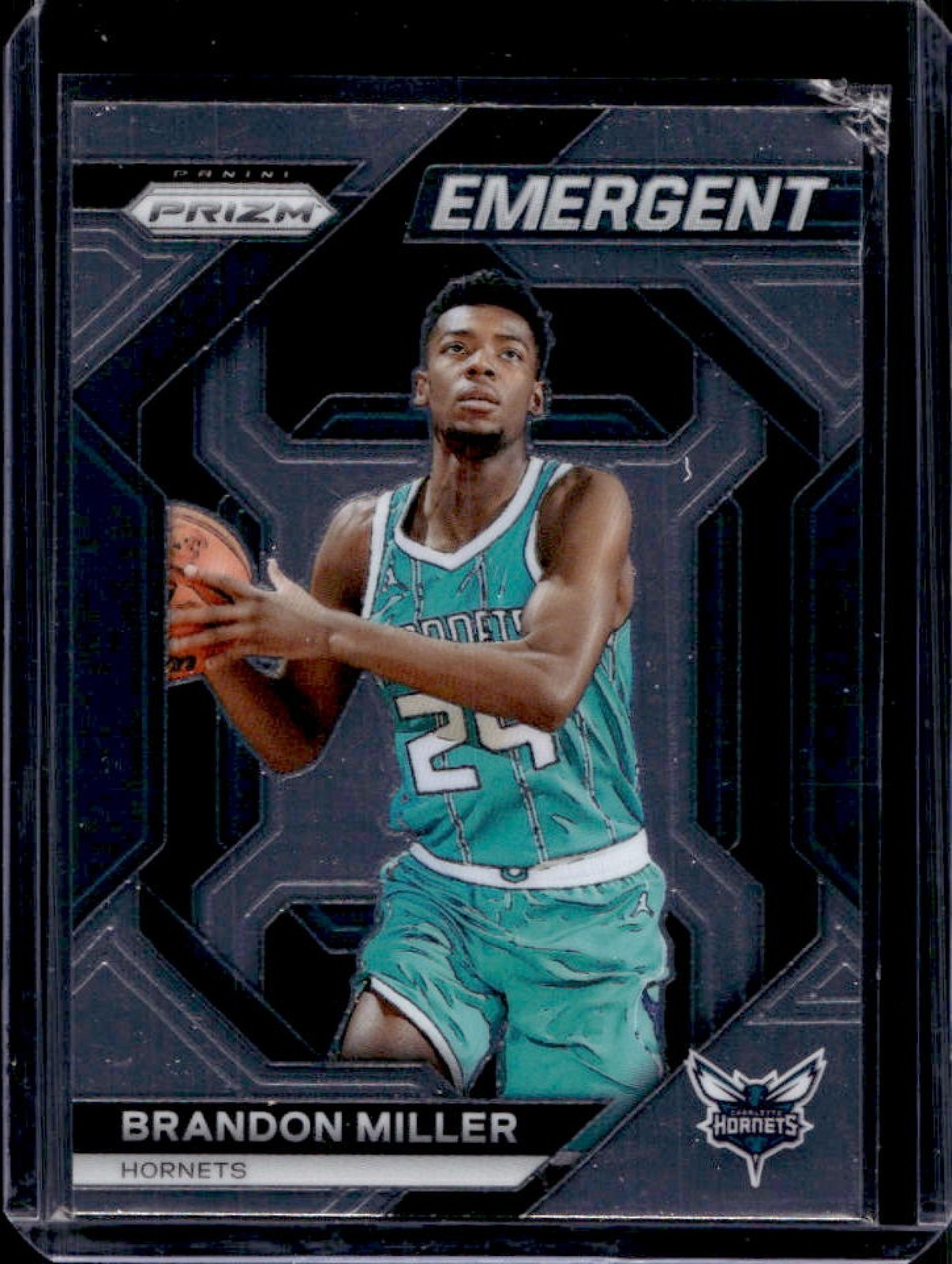 2023-24 Prizm Brandon Miller Emergent Rookie RC #17 Hornets