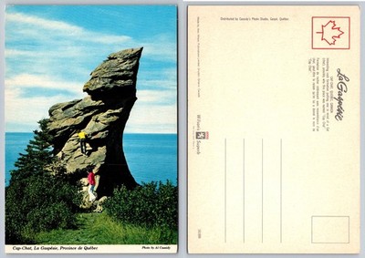 Cap-Chat Rock Formation La Gaspésie Quebec Canada Vintage Postcard Wilson's