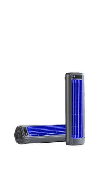 Ventilateur de bureau rechargeable silencieux contre la chaleur sans percer